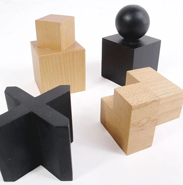 Ensemble jeu d'échecs en érable - Bauhaus - NAEF