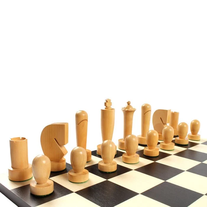 Ensemble d'échecs Berliner en sycomore et poirier teinté bois - Ulbrich