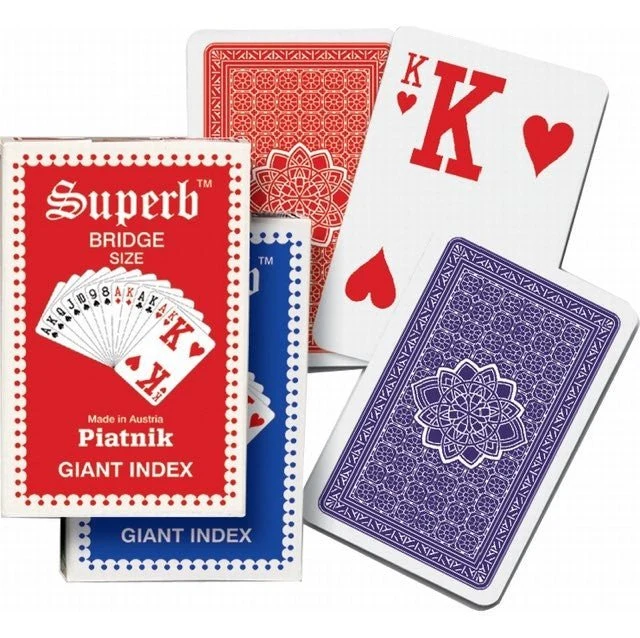 Cartes Superb - Index géant - Piatnik