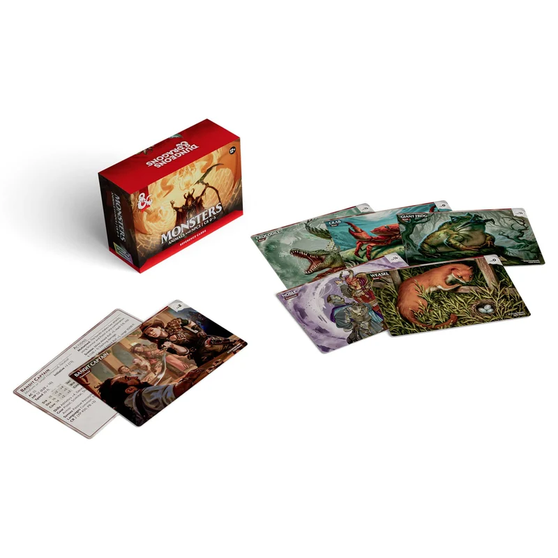 D&D Dungeons & Dragons: RPG Reference Cards Monsters, Animals and NPCS (EN)