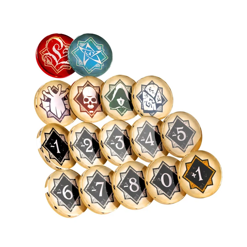 Arkham Horror : Chaos Tokens + Token bag