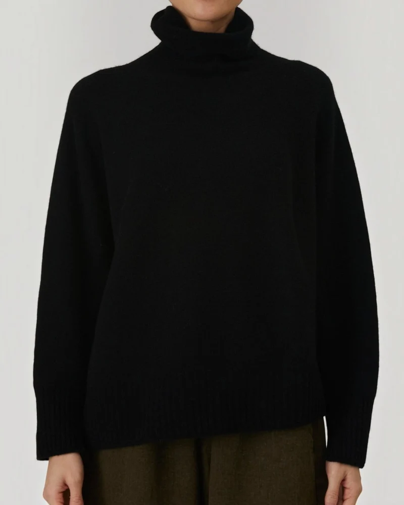 Pas De Calais - Pull Ample En Laine - Noir