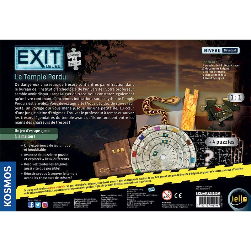 Exit Puzzle - Le Temple Perdu