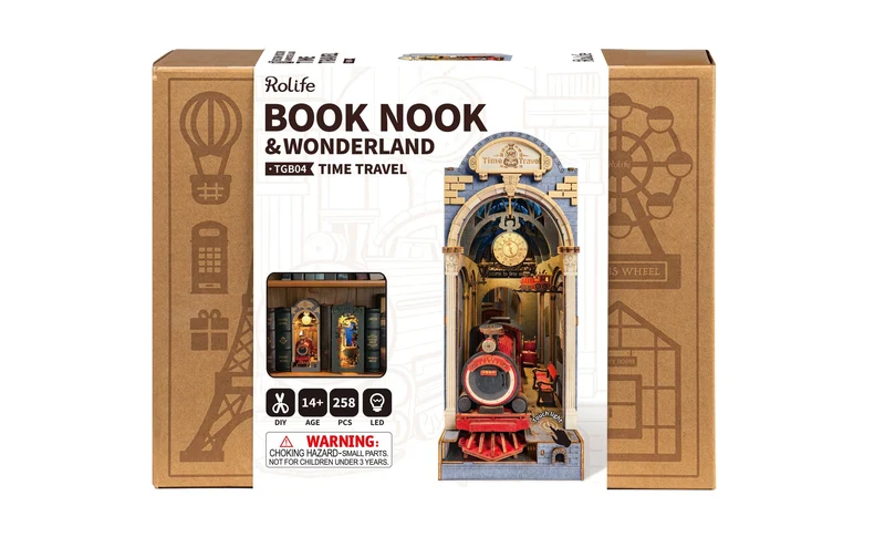 Serre-livre "BookNook" Voyage dans le temps
