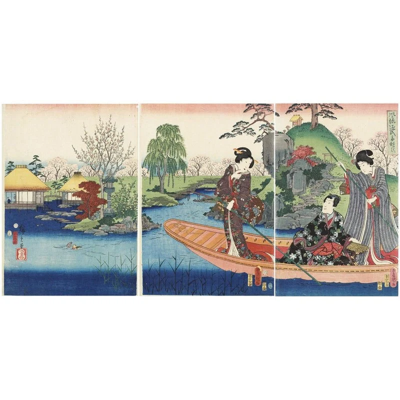 Puzzle MW - 150 p - La barque - Kunisada