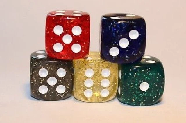 Dés Paillettes - 16 mm - A l'unité
