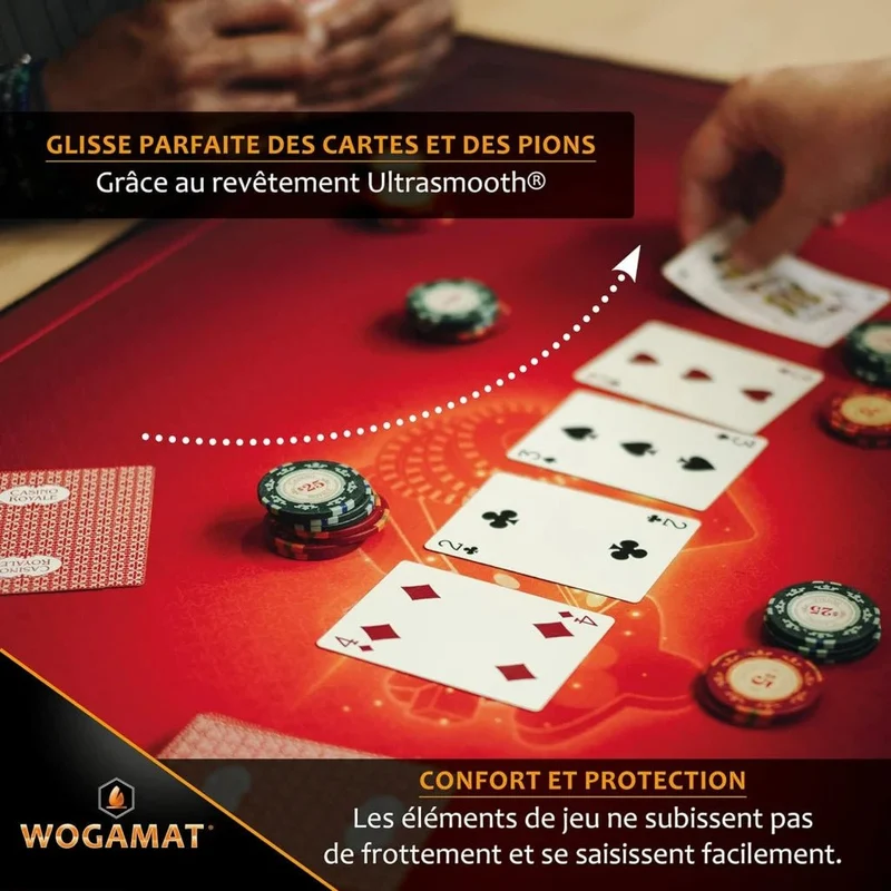 Tapis de jeu - Wogamat - Rubis (60 x 100 cm)