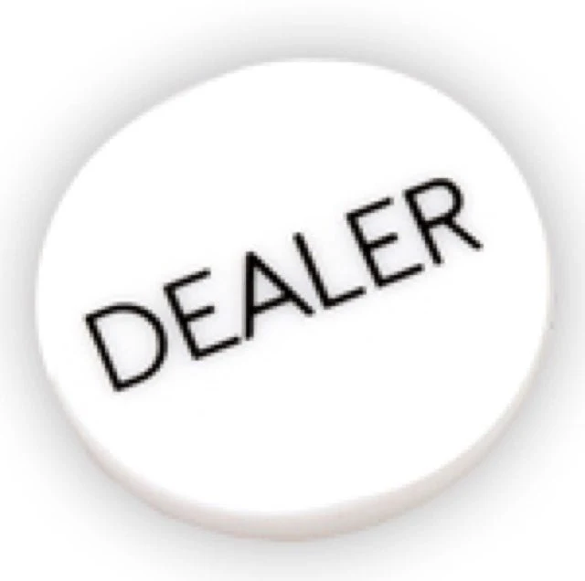 Bouton dealer noir ou blanc - DN