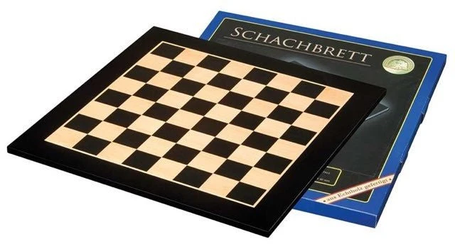 Plateau d'échecs / échiquier en poirier teinté et sycomore