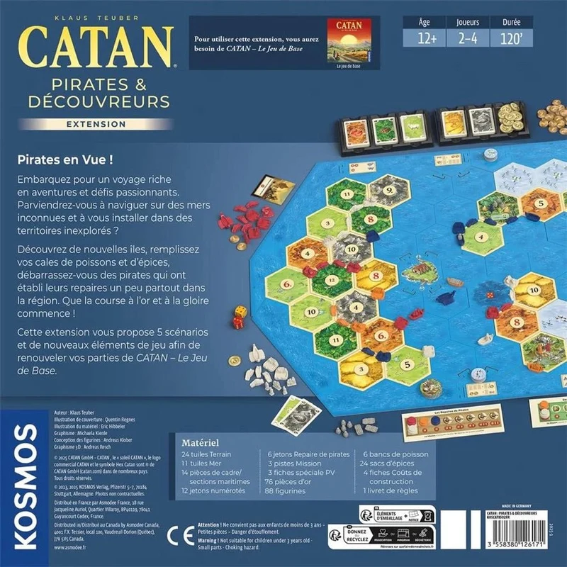 Catan extension - Pirates et découvreurs