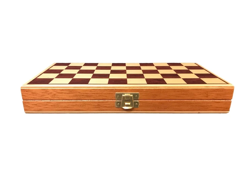 Coffret de dames pliant en bois marqueté - 235x130 mm - CH