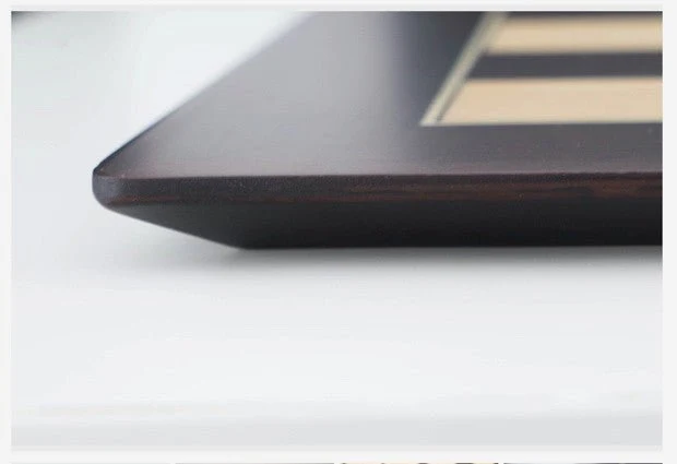 Plateau d'échecs / échiquier en wengé - bords biseautés - Ferrer