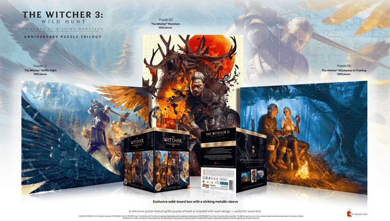 The Witcher 3 Anniversary Puzzle Trilogy
