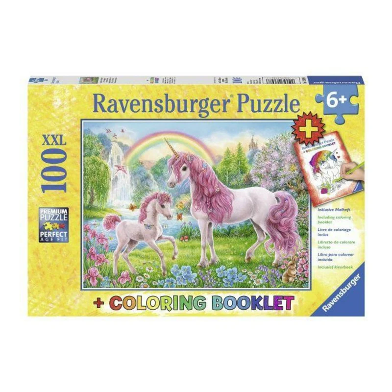 Licorne magique, avec cahier à colorier | Magical Unicorns (100 pcs XXL)