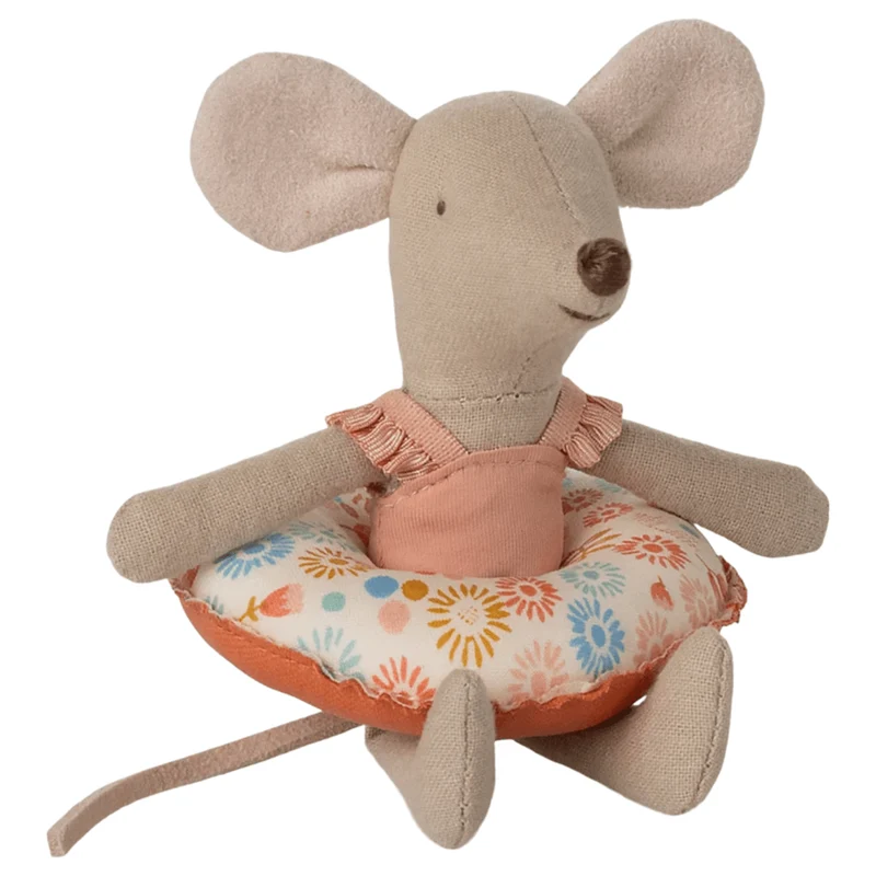 Souris De Plage Avec Flotteur, Petite Soeur - Fleur