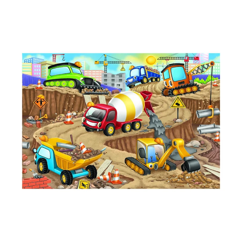 Puzzle de plancher: Construction Fun (24 pcs)