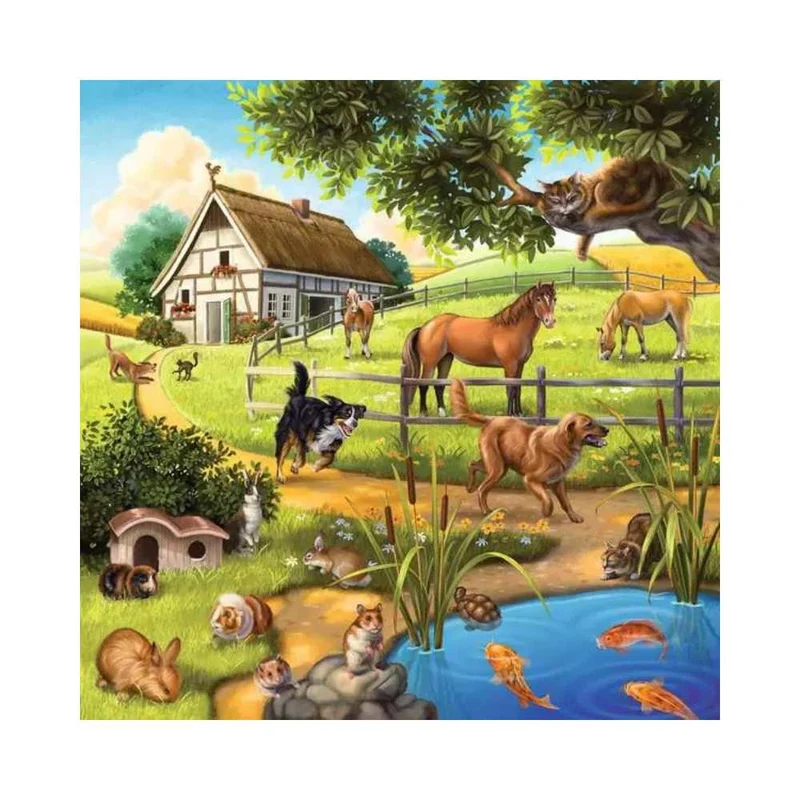 Forest/Zoo/Domestic Anim. (3x49 pcs)