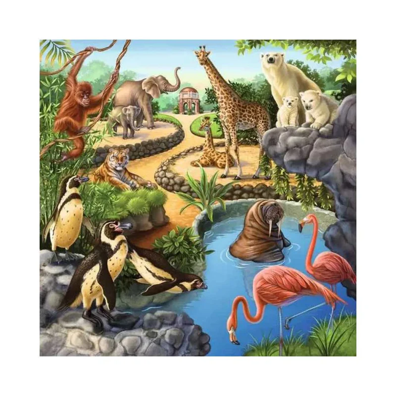 Forest/Zoo/Domestic Anim. (3x49 pcs)