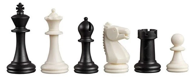 Pièces d'échecs en plastique - Taille 4
