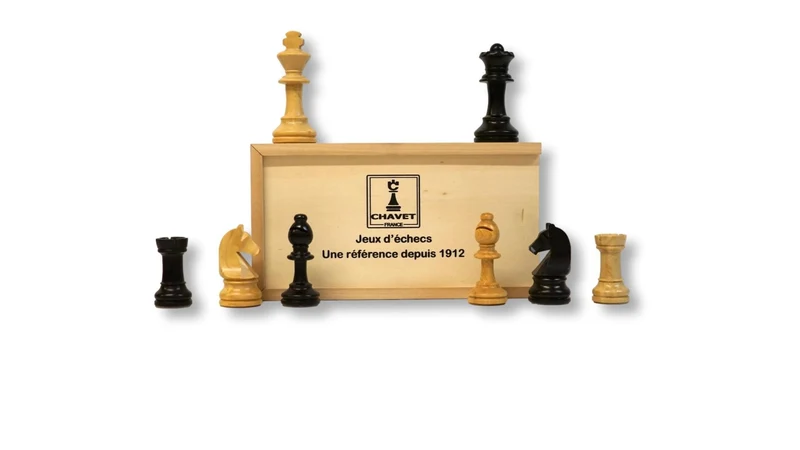 Pièces d'échecs en Buis CHAVET - Fabrication française