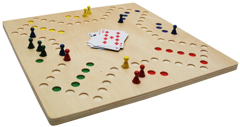 Jeu de tock réversible 4j / 6j - bois clair