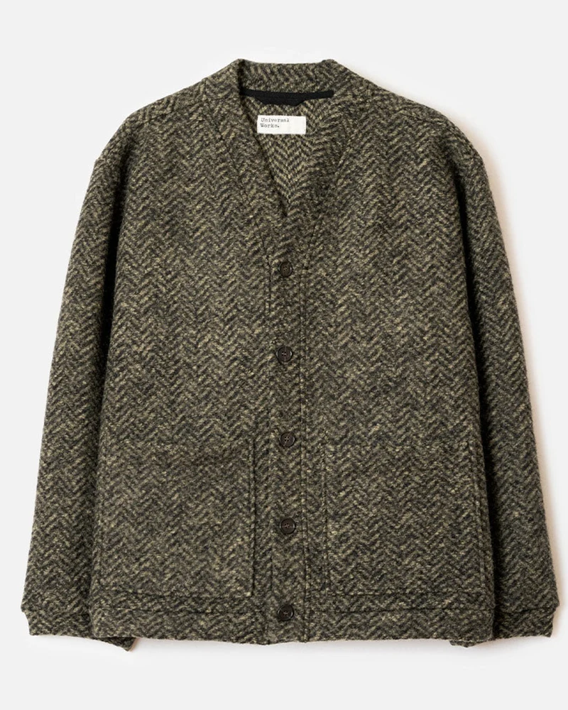 Universal Works - Cardigan Advance - Olive