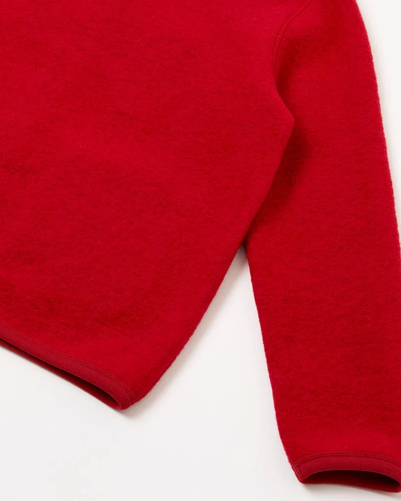 Universal Works - Cardigan Laine - Rouge Scarlet