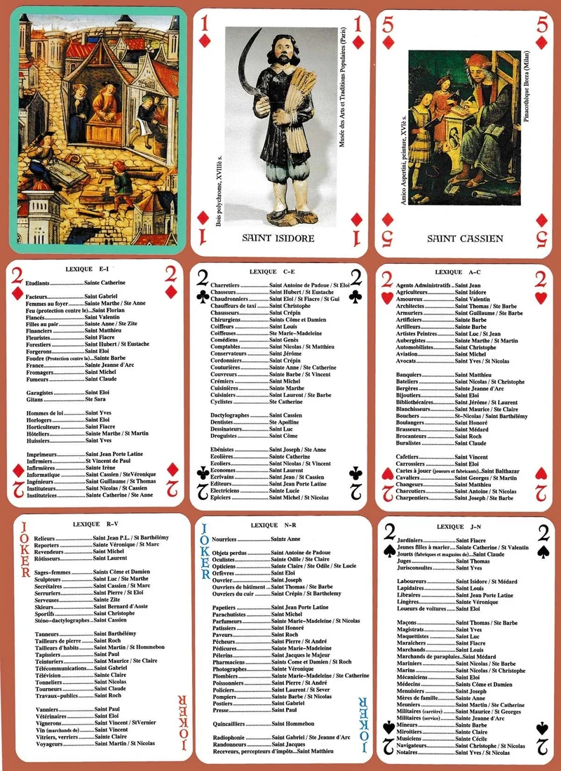 Cartes Métiers et leurs protecteurs