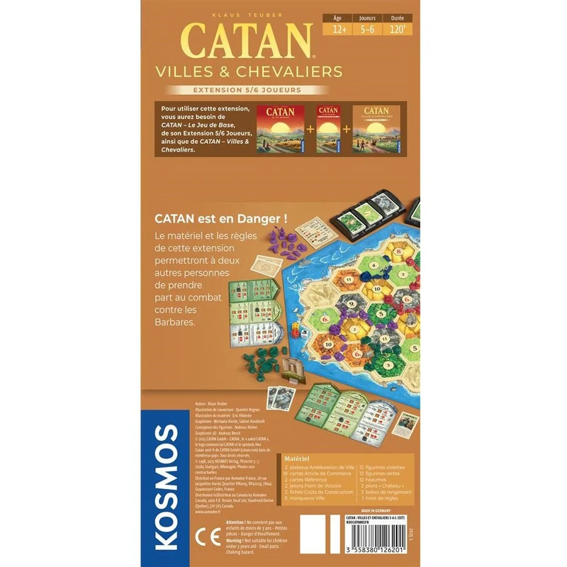 Catan - Villes et Chevaliers 5/6 joueurs (Ext.) (Edition 2025)