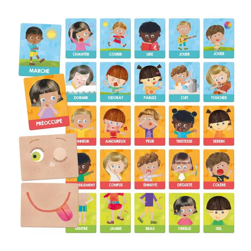 Flashcards Emotions Et Actions Montessori