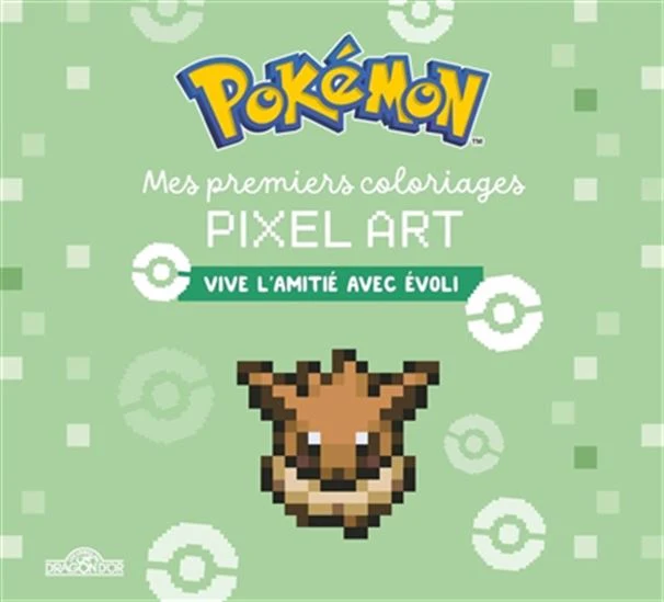 Pokémon Évoli Mes premier coloriages Pixel Art