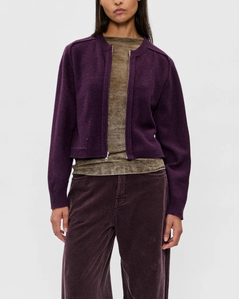 6397 - Cardigan Selvedge - Boysenberry