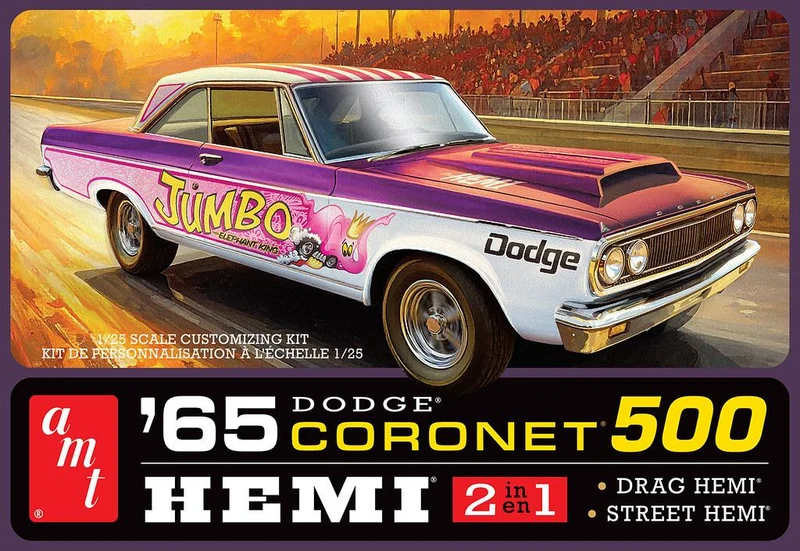 Modèle à coller 65 dodge coronet 500, hardtop