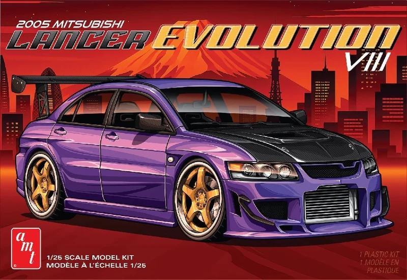 Modèle à coller 95 mitusbishi lancer evo, 1/25