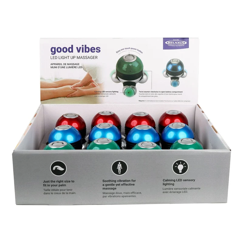 Vibrommasseur lumineux