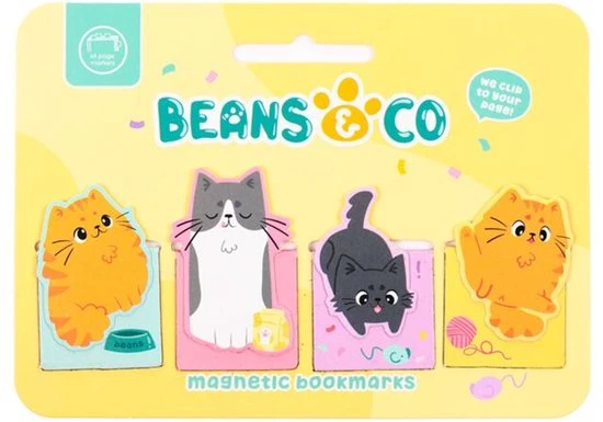 Marque-pages Magnétiques - Beans & Co Cats