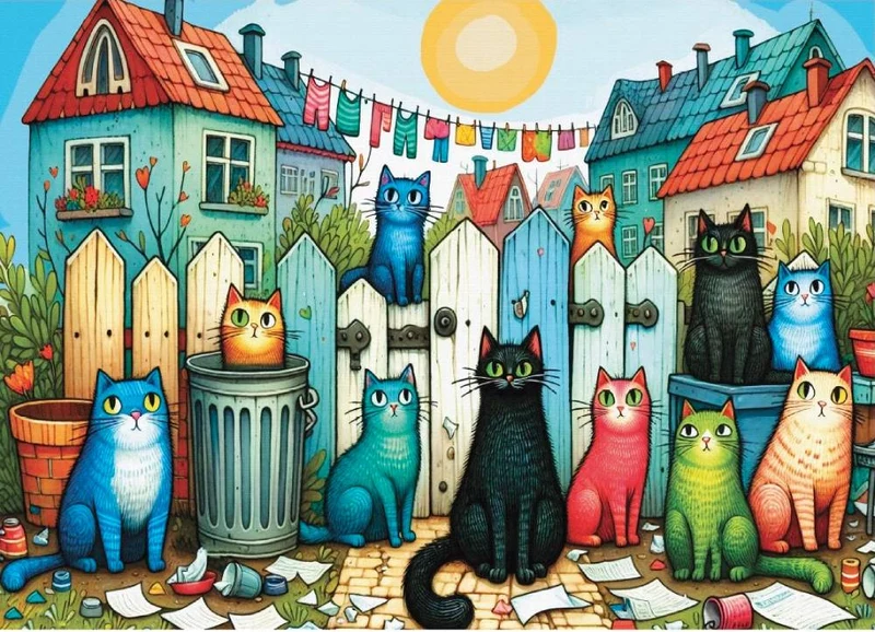 Whiskers ont the street, 1000 pièces