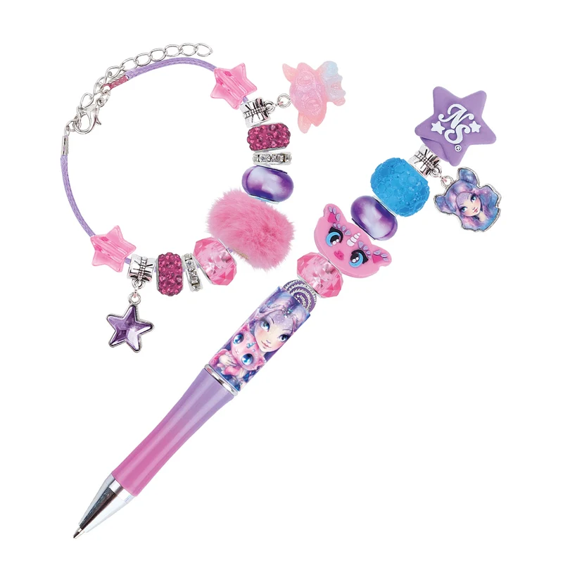 Ensemble de stylo à perles et bracelet
