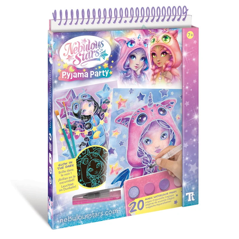 Livre d’aquarelle magique - Pyjama Party