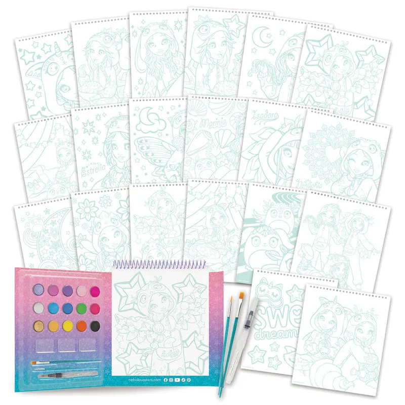 Livre d’aquarelle magique - Pyjama Party