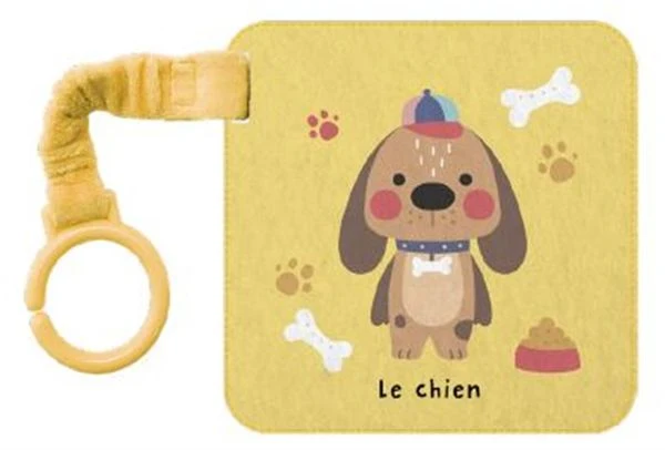 Le chien Livre-poussette en tissus