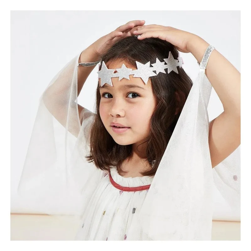 Déguisement D'Ange En Tulle Avec Couronne