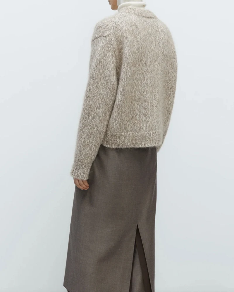 Cordera - Pull Chunky Mélangé - Beige