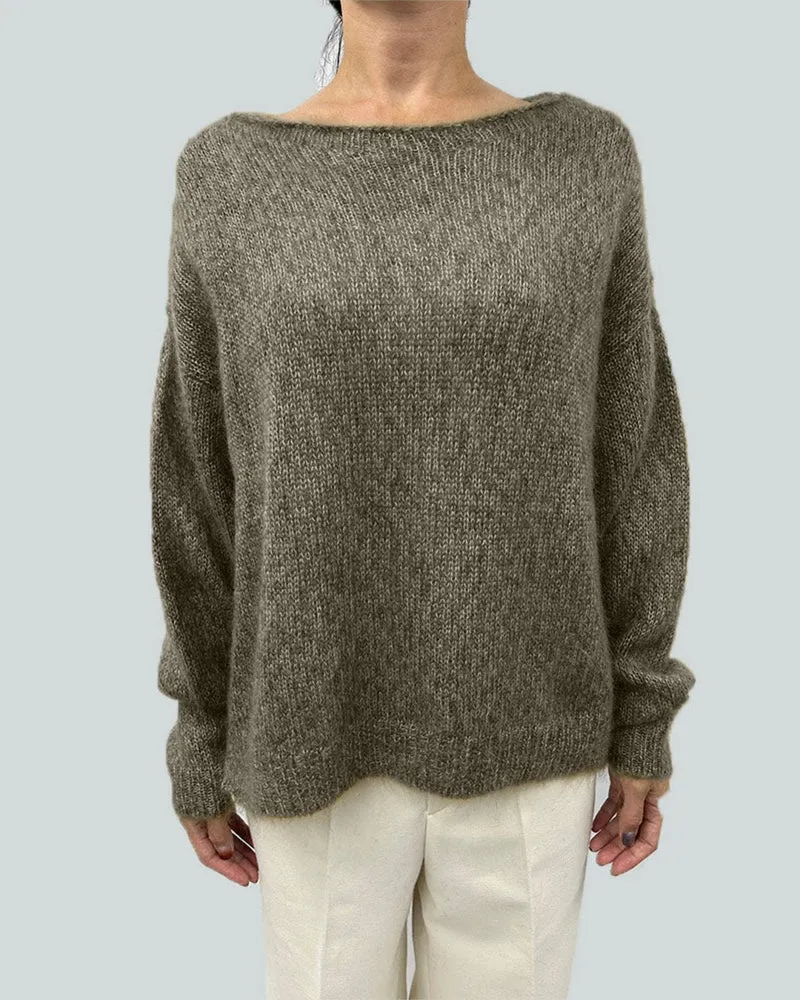Ct Plage - Pull Round Longsleeve - Kaki
