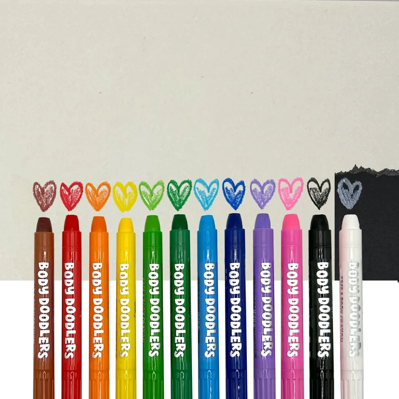 Coffret 12 crayons pour visage et corp