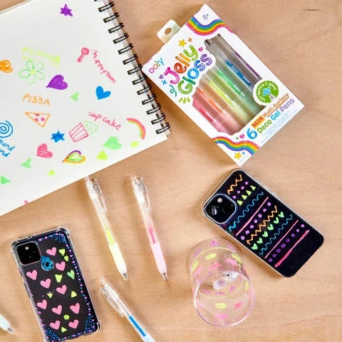 Stylos gel "Jelly Gloss" Néon