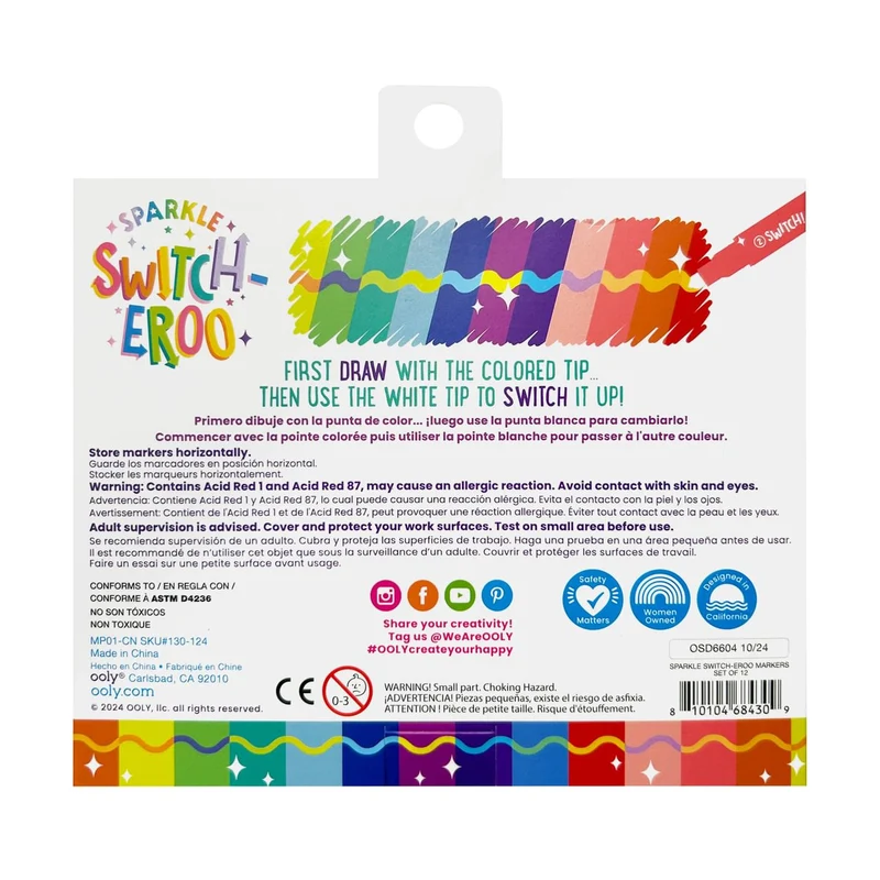 "Switch-eroo" marqueurs scintillants