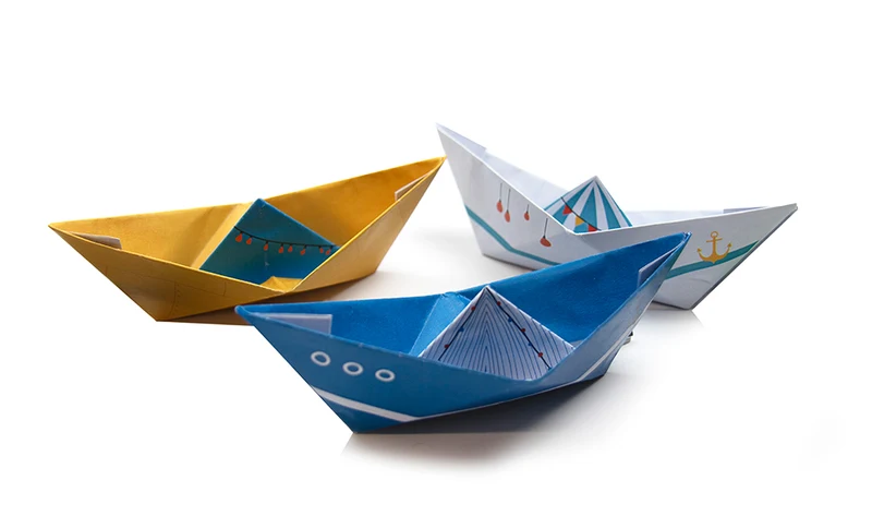 Pochette Origamis Les petits bateaux
