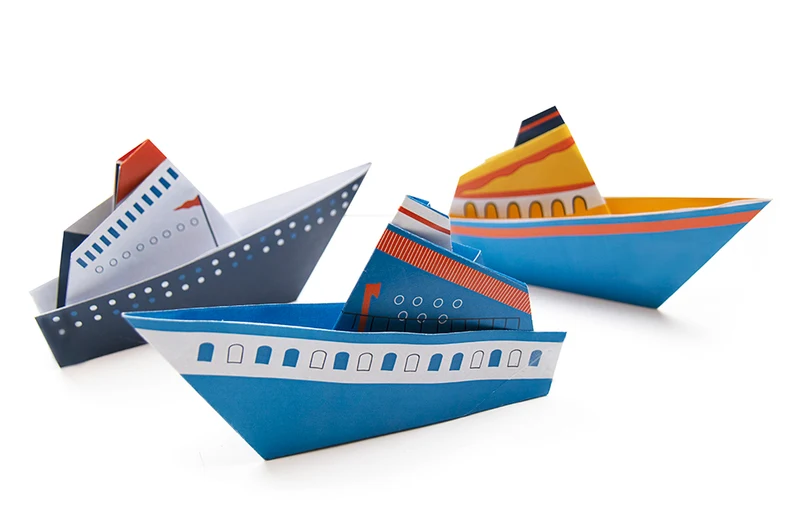 Pochette Origamis Les petits bateaux