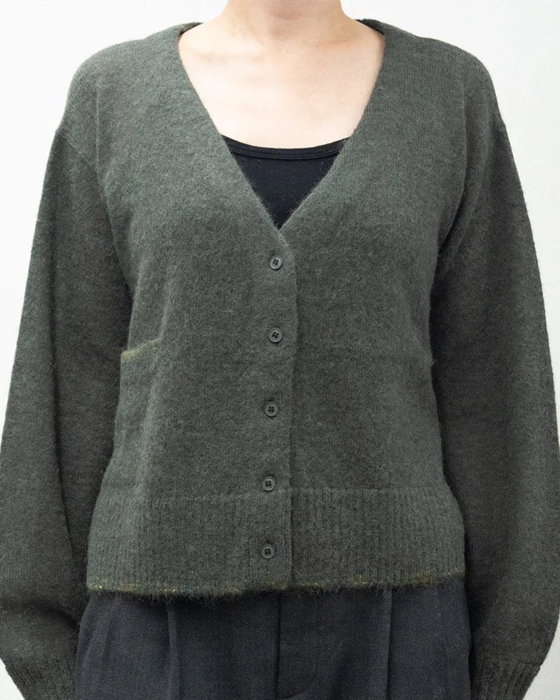 Ct Plage - Pull Col V Cardigan - Kaki